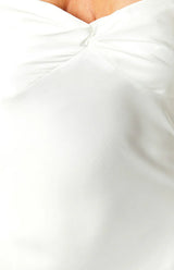 Abbie White Maxi Formal Dress