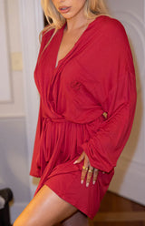 Almost Ready Burgundy Robe