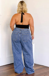 Amora Black Crop Top