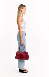 Amora White Polka Dot Crop Top