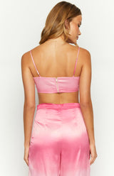 Bailee Pink Ombre Crop Top