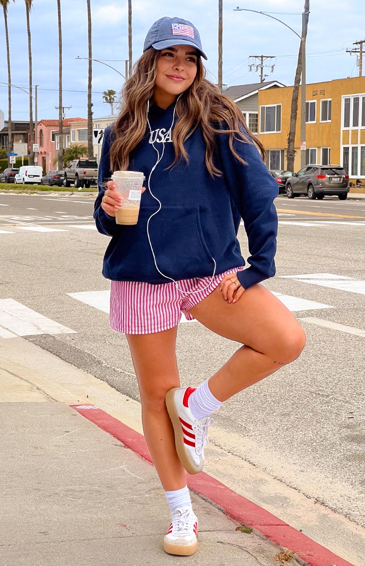 Beginning Navy USA Hoodie