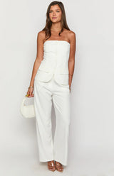 Dien White Tailored Pants
