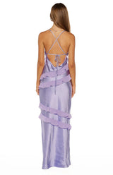 Inara Lilac Ruffle Maxi Dress