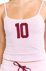 Karey Pink Jersey Top