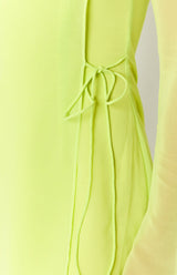 Lucy Lime Long Sleeve Mini Dress