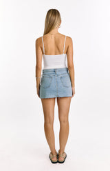 Mallorie White Beaded Top