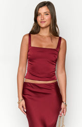 Ryland Burgundy Corset Top