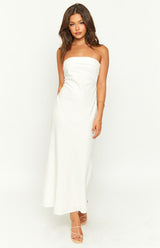 Summer Cream Midi Dress