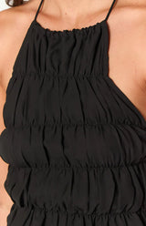 Uma Black Crop Top