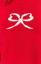 Zami Red Bow Sweater
