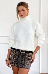 Zhara Leopard Print Mini Skirt